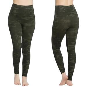 Spanx Look at Me Now Seamless Leggings - Green Camo - XL